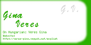 gina veres business card